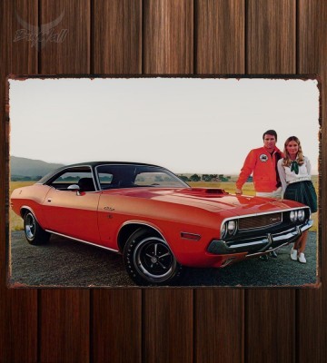 Металлическая табличка Dodge Challenger R T 224